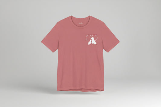 Live, Love & Rescue Dogs T-Shirt American Flag Rescue Dog Tee