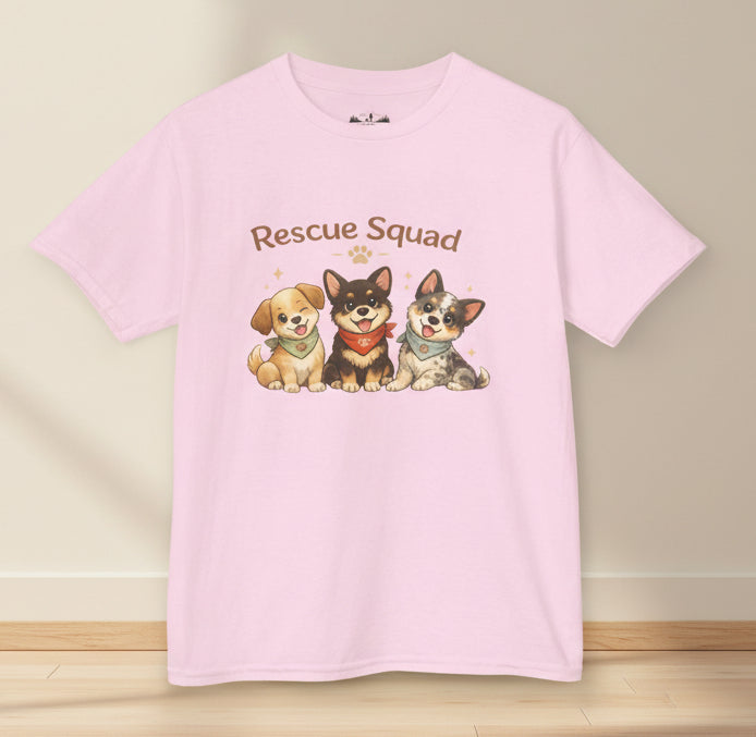 Rescue Squad Kids T-Shirt – Cute Puppy Dog Graphic Tee for Children