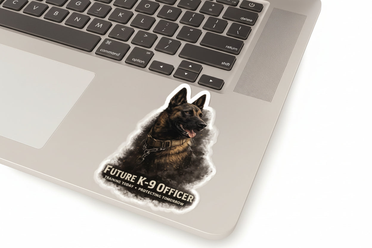 Future K-9 Officer Kiss-Cut Sticker — Police Dog Training Tribute