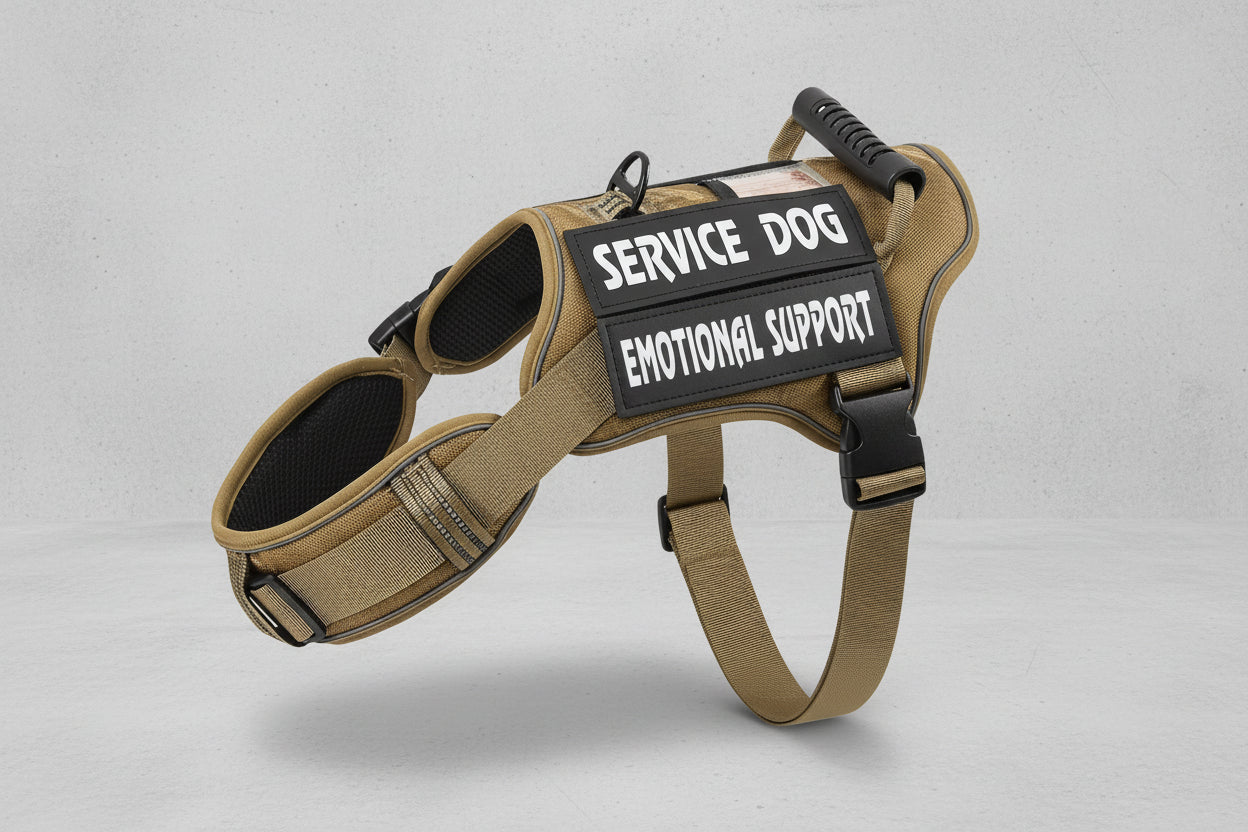 ProControl Tactical Dog Harness – Reflective, Adjustable, No-Pull with Handle