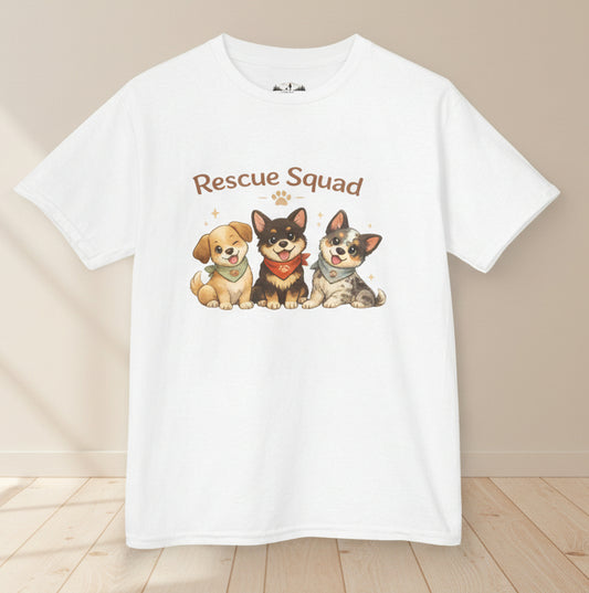 Rescue Squad Kids T-Shirt – Cute Puppy Dog Graphic Tee for Children
