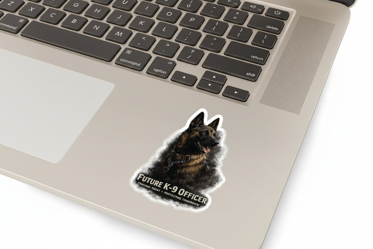 Future K-9 Officer Kiss-Cut Sticker — Police Dog Training Tribute
