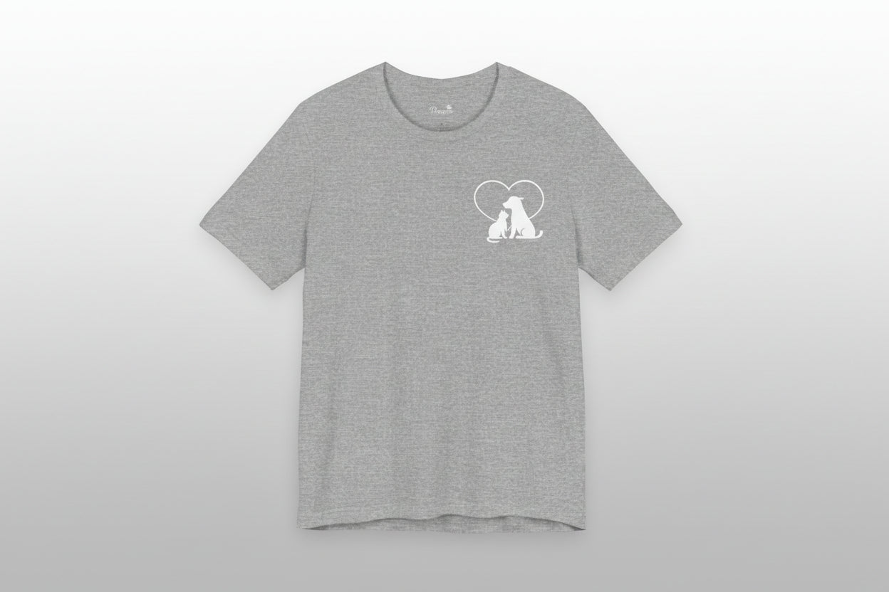 Live, Love & Rescue Dogs T-Shirt American Flag Rescue Dog Tee