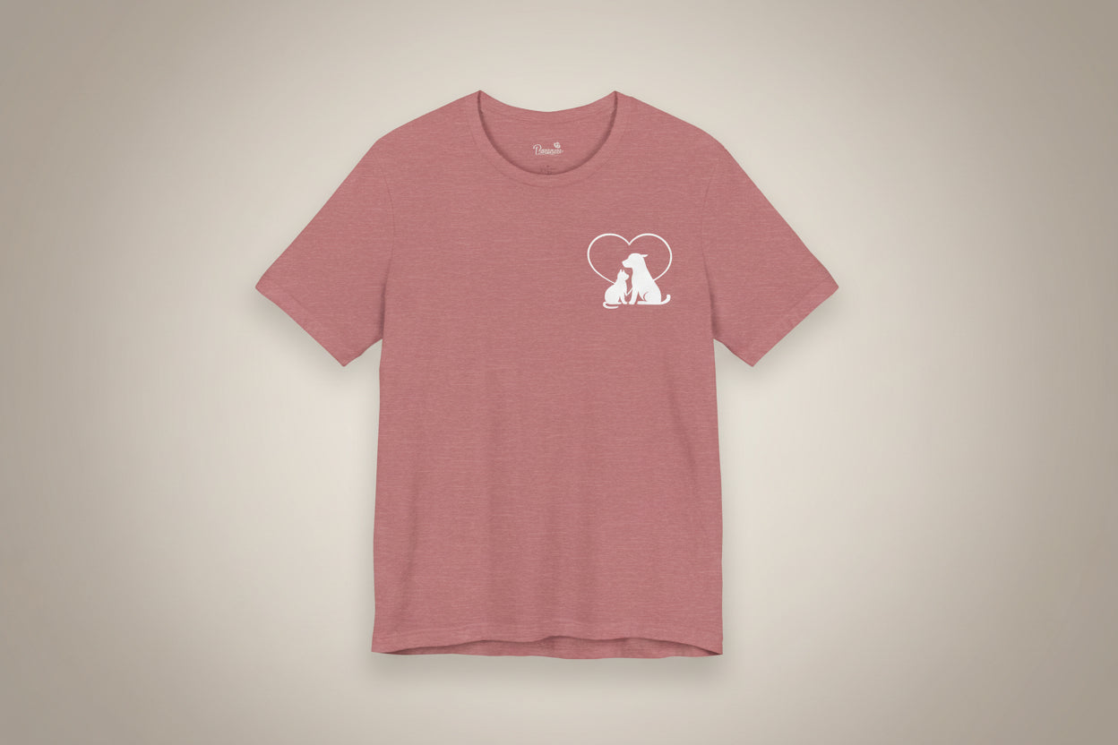 Live, Love & Rescue Dogs T-Shirt American Flag Rescue Dog Tee