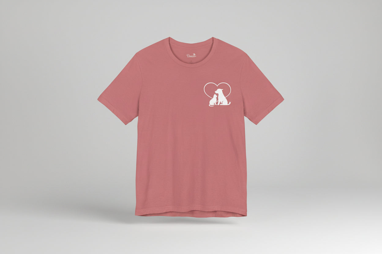 Live, Love & Rescue Dogs T-Shirt American Flag Rescue Dog Tee