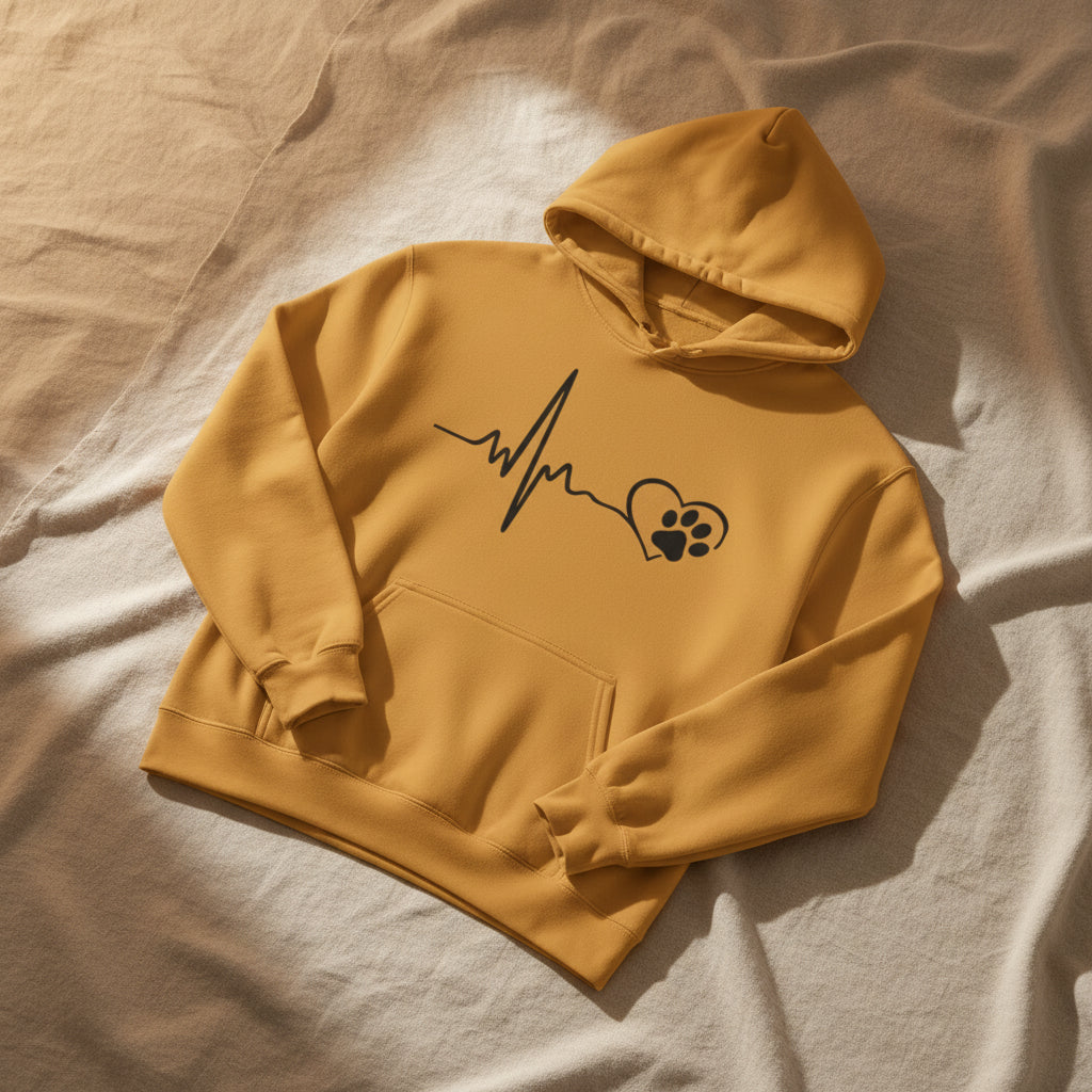 Heartbeat Paw Hoodie