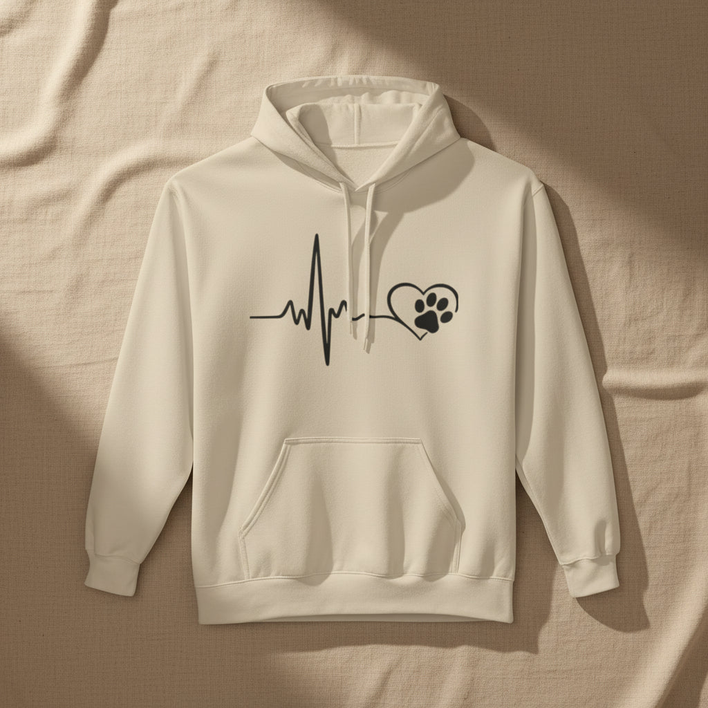 Heartbeat Paw Hoodie