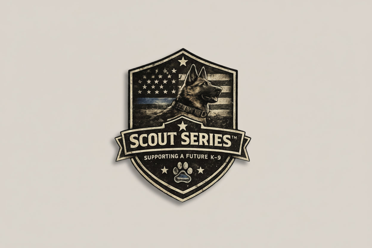 Scout Series K-9 Badge Sticker — Supporting a Future K-9 Kiss-Cut Sticker