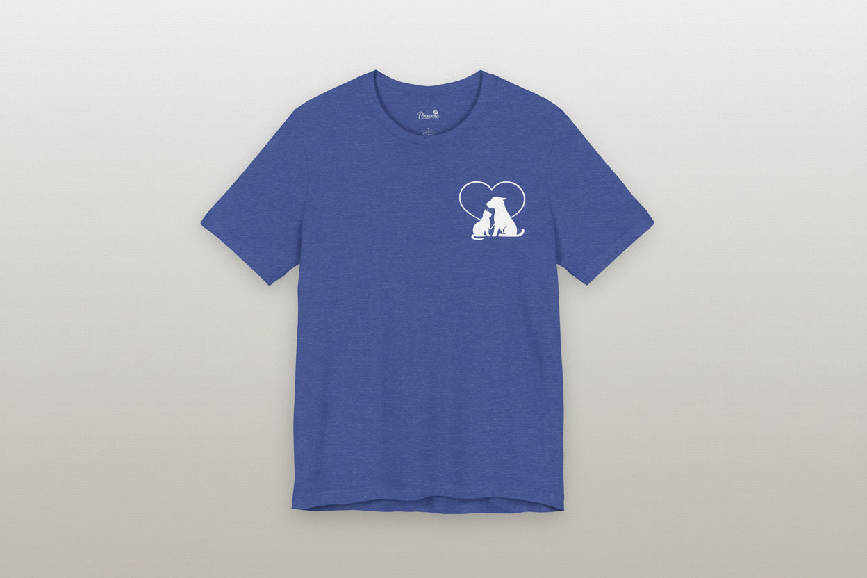 Live, Love & Rescue Dogs T-Shirt American Flag Rescue Dog Tee