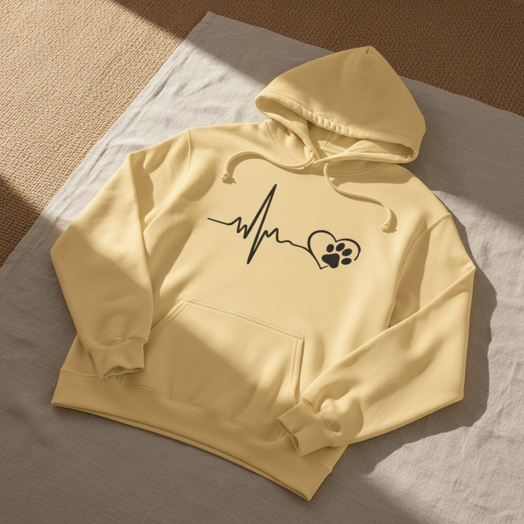 Heartbeat Paw Hoodie
