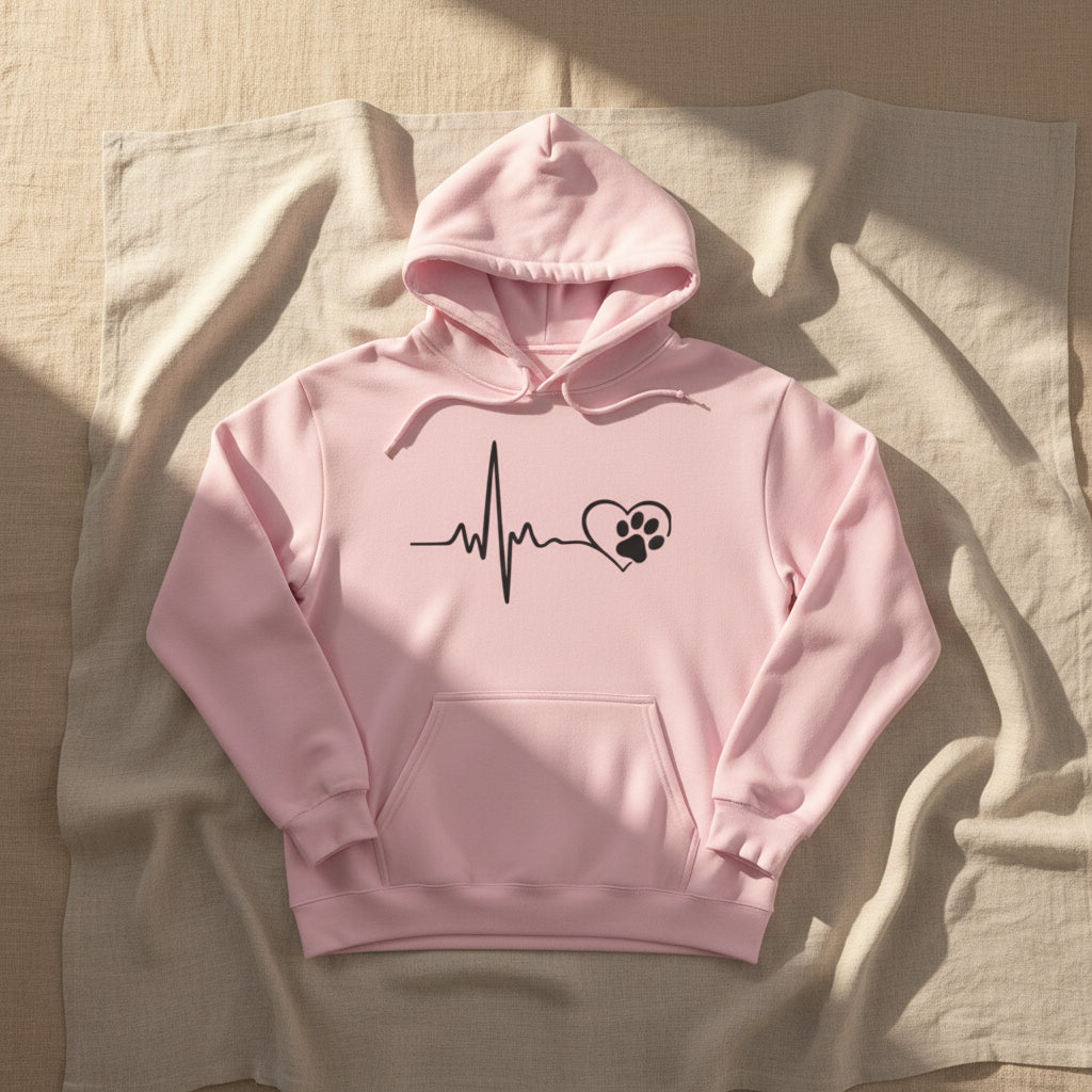 Heartbeat Paw Hoodie