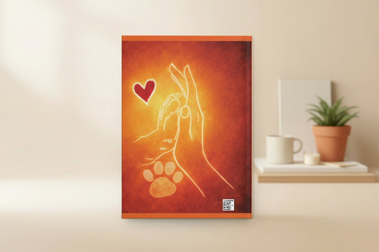 Hope Dog Rescue Hardcover Journal — “HOPE hold on, pain ends.”
