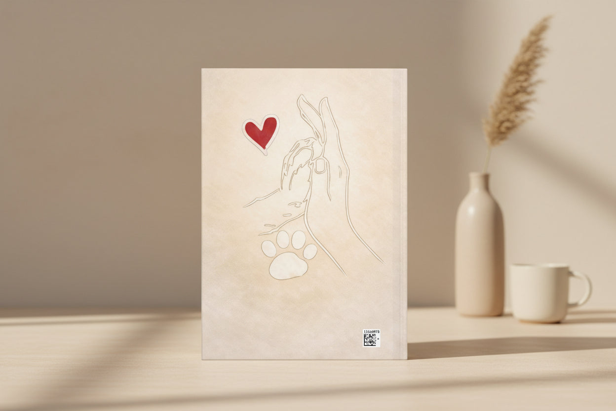 HOPE Hardcover Journal – Inspirational Dog Lover Notebook | “Hold On, Pain Ends