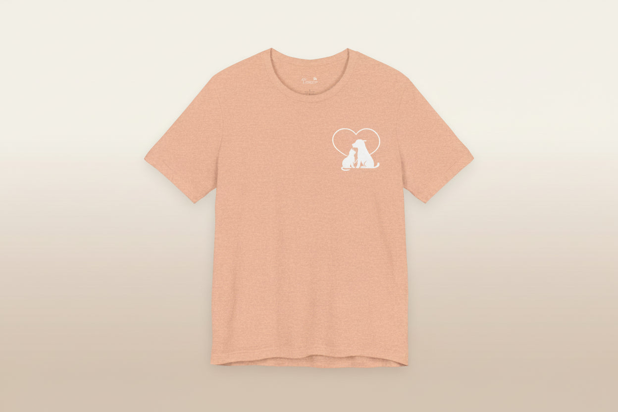 Live, Love & Rescue Dogs T-Shirt American Flag Rescue Dog Tee