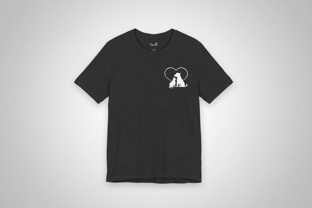 Live, Love & Rescue Dogs T-Shirt American Flag Rescue Dog Tee