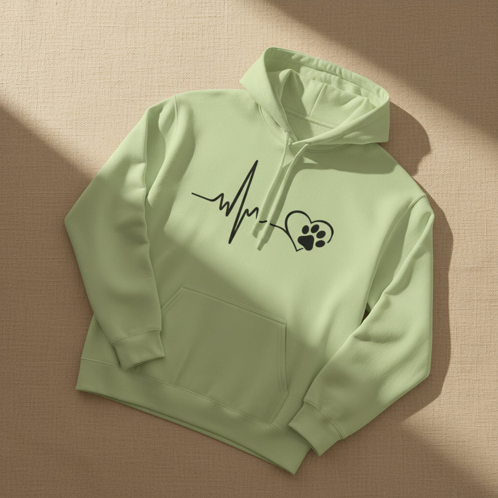 Heartbeat Paw Hoodie