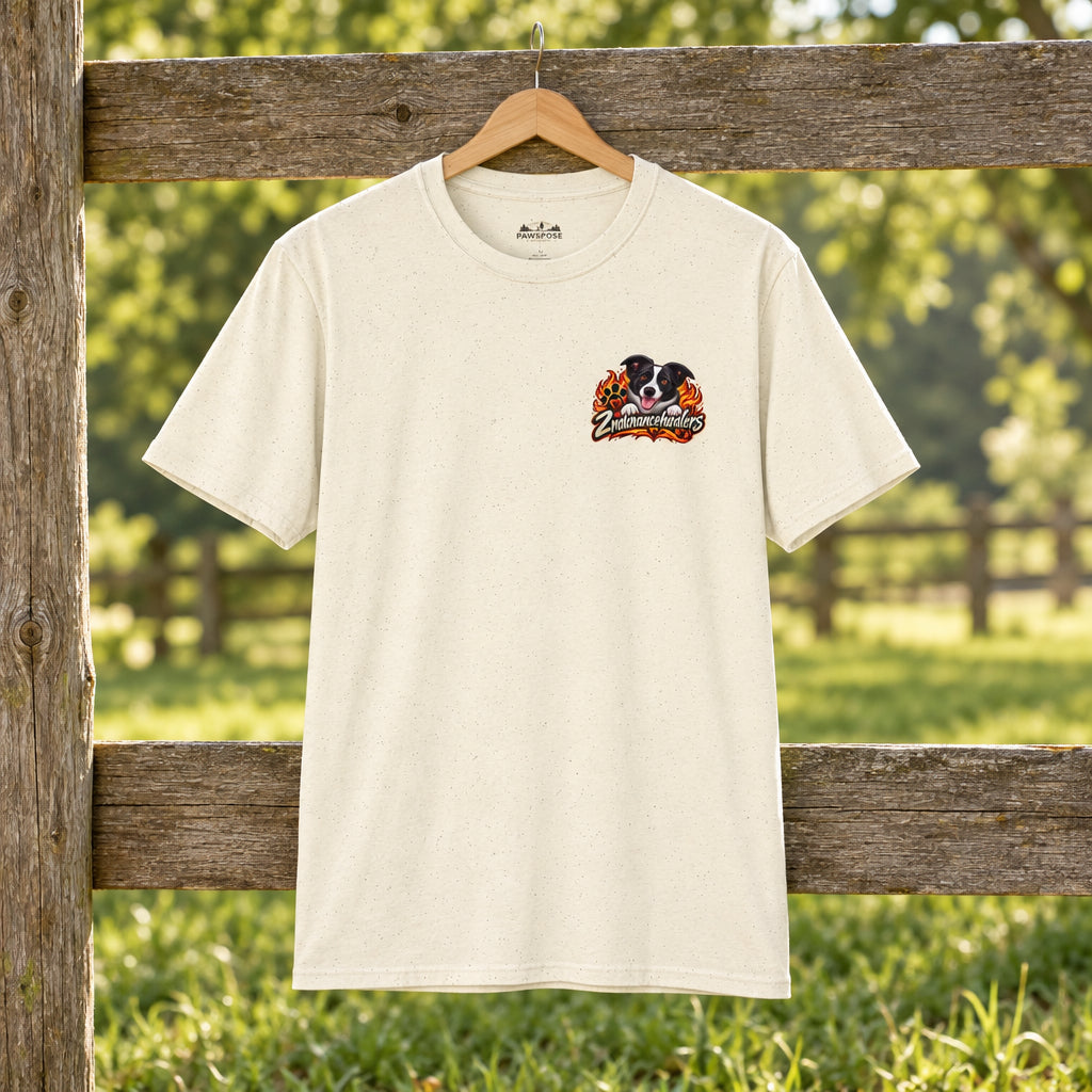 Beige t-shirt with GT R logo on a white background