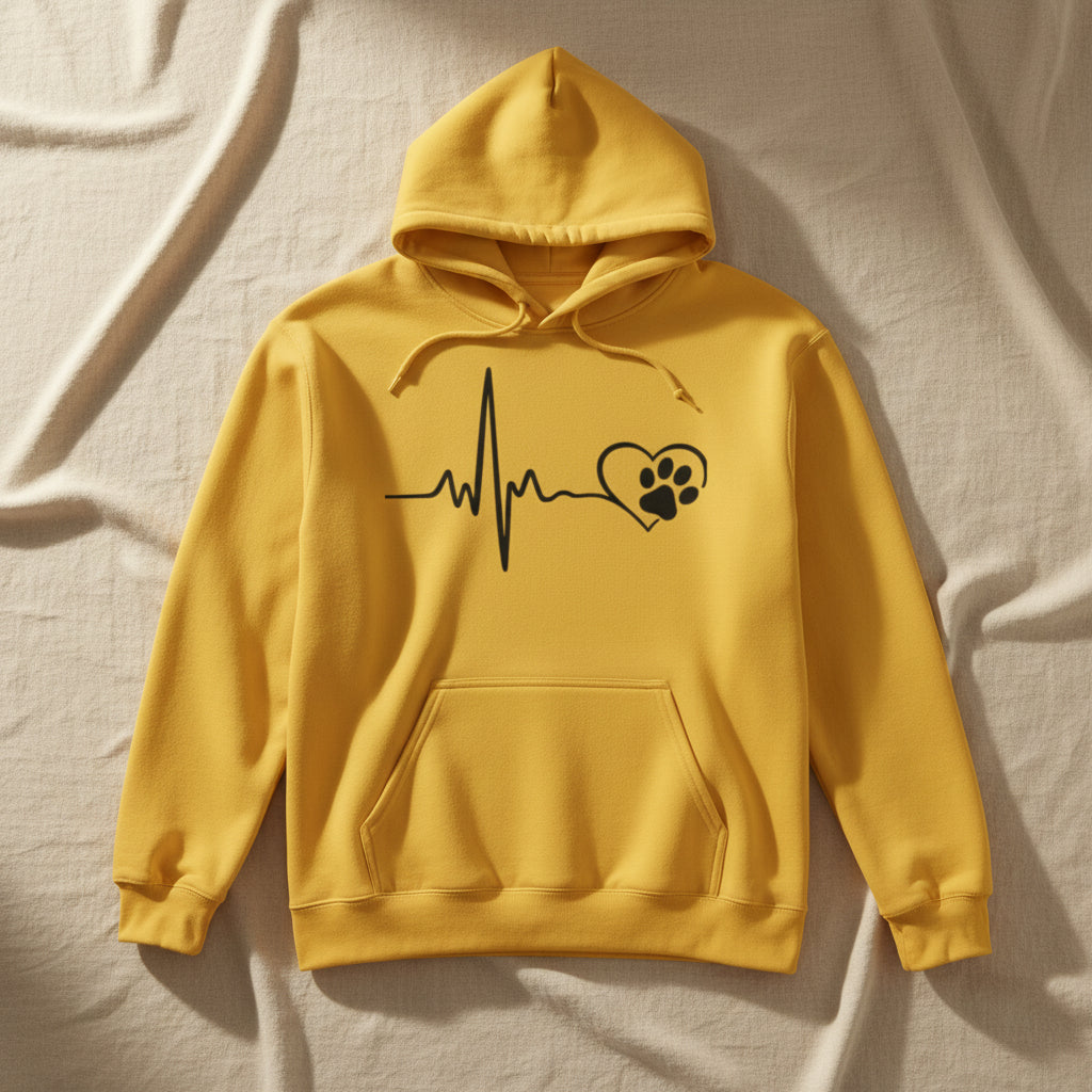 Heartbeat Paw Hoodie