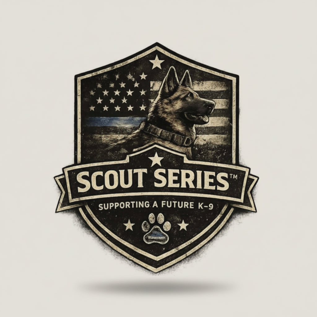Scout Series K-9 Badge Sticker — Supporting a Future K-9 Kiss-Cut Sticker
