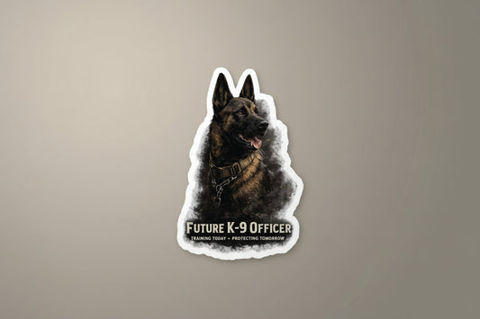 Future K-9 Officer Kiss-Cut Sticker — Police Dog Training Tribute