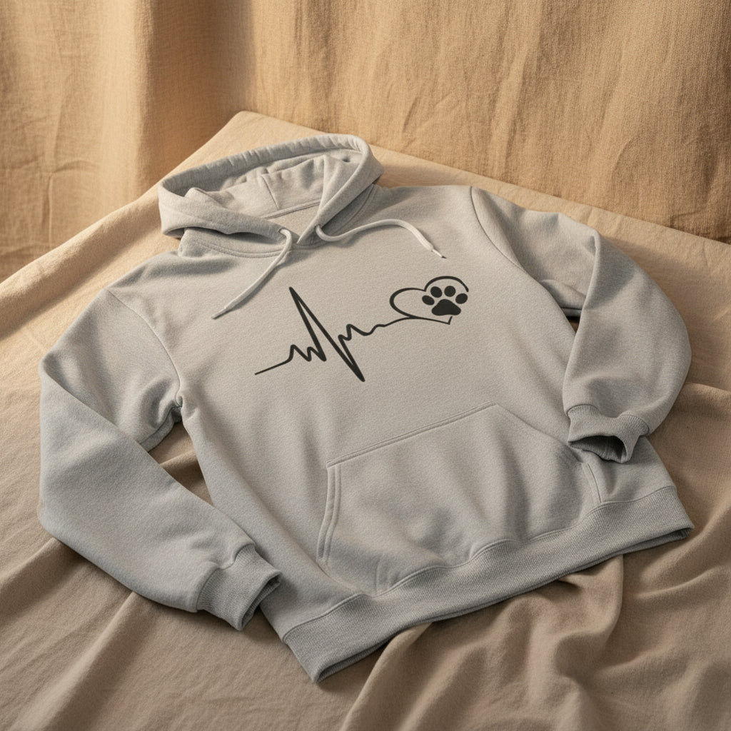 Heartbeat Paw Hoodie