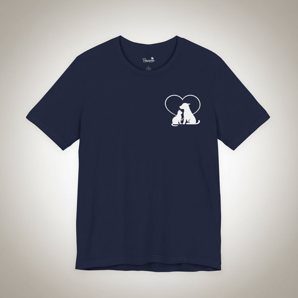 Live, Love & Rescue Dogs T-Shirt American Flag Rescue Dog Tee