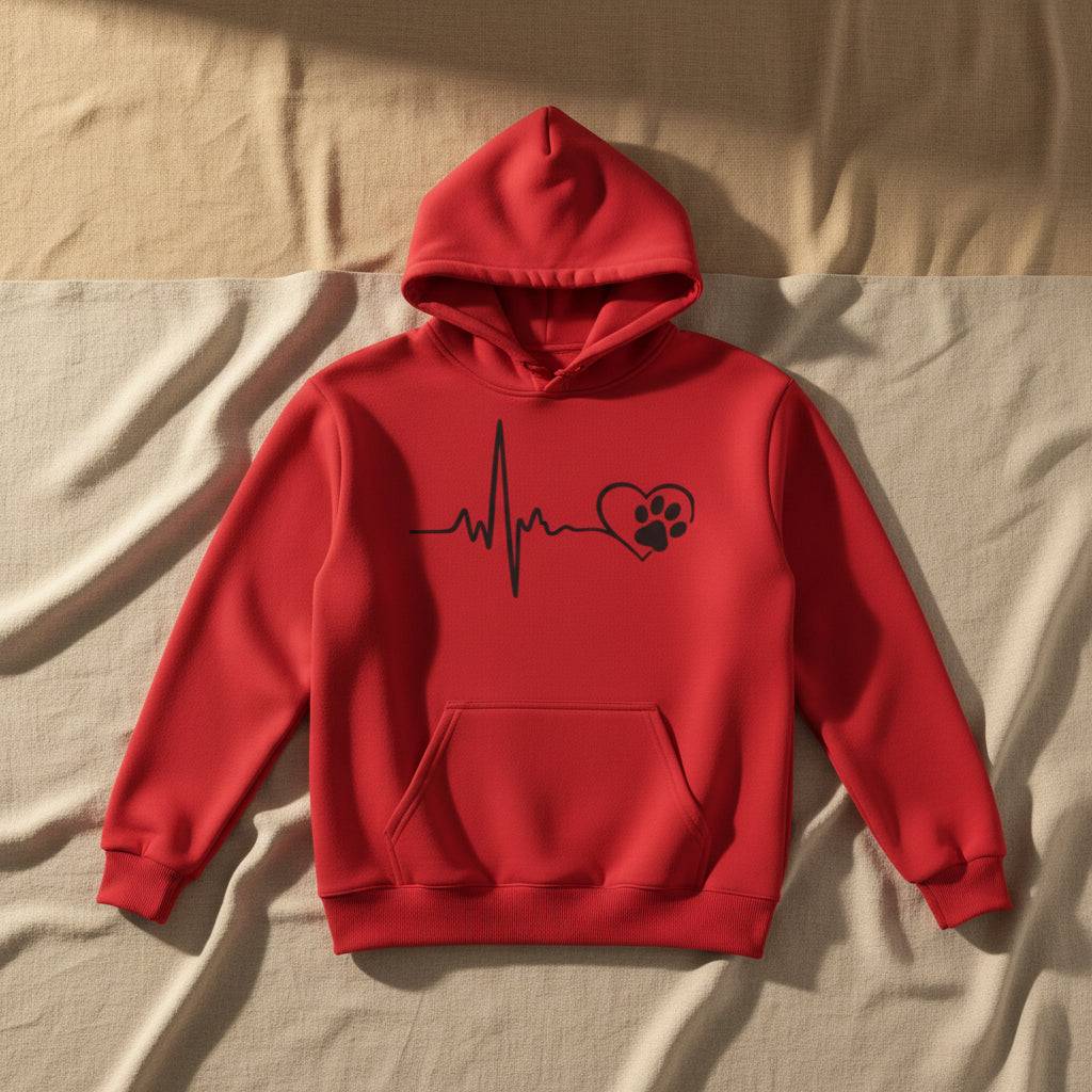 Heartbeat Paw Hoodie