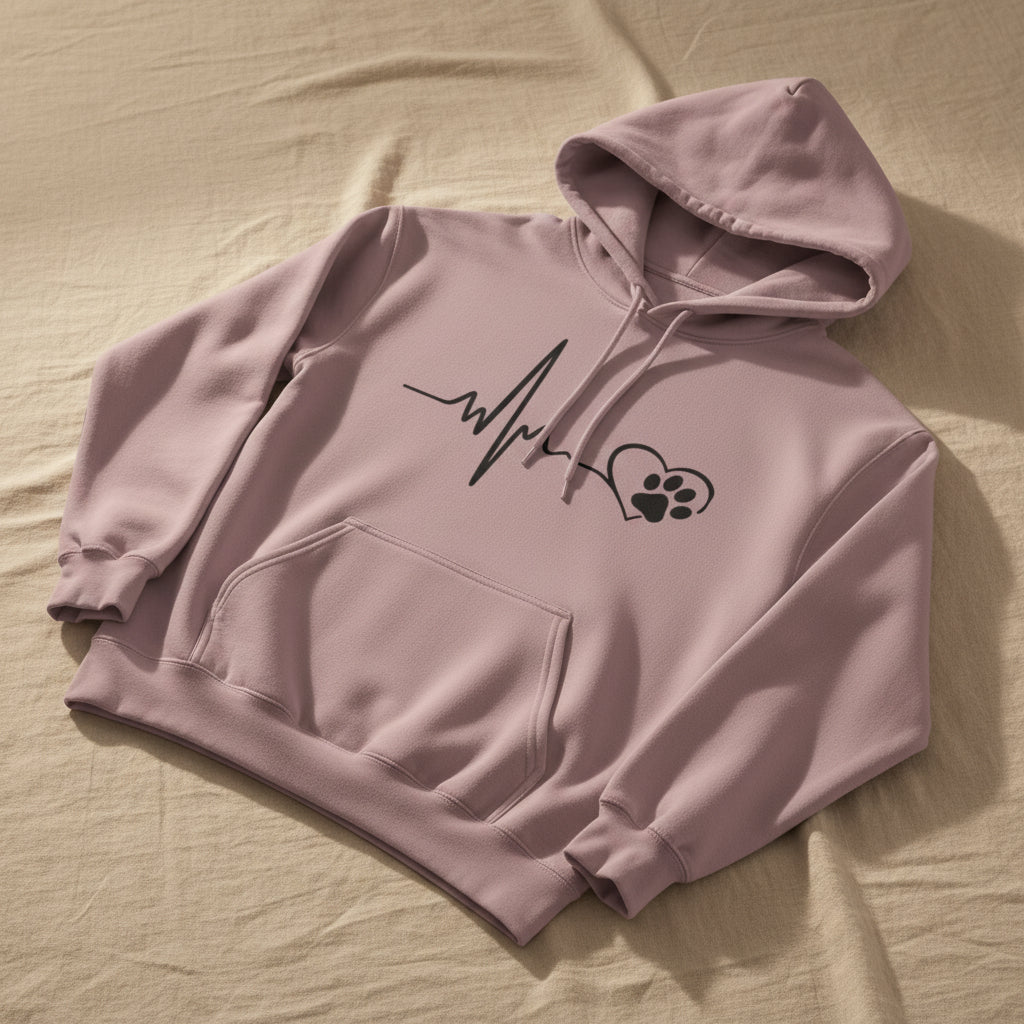 Heartbeat Paw Hoodie