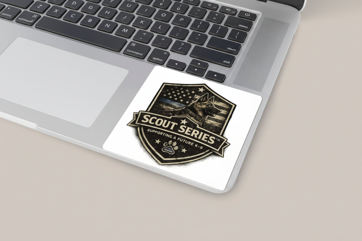 Scout Series K-9 Badge Sticker — Supporting a Future K-9 Kiss-Cut Sticker
