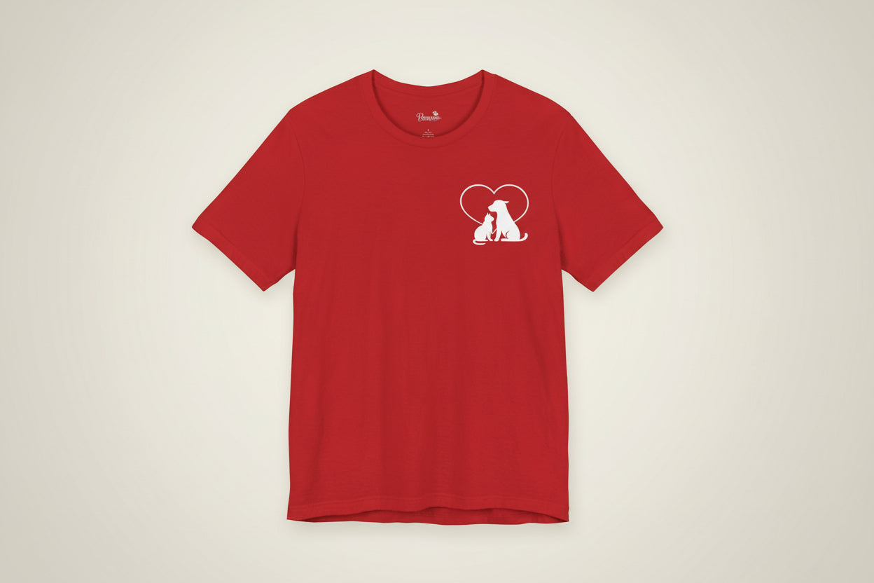 Live, Love & Rescue Dogs T-Shirt American Flag Rescue Dog Tee