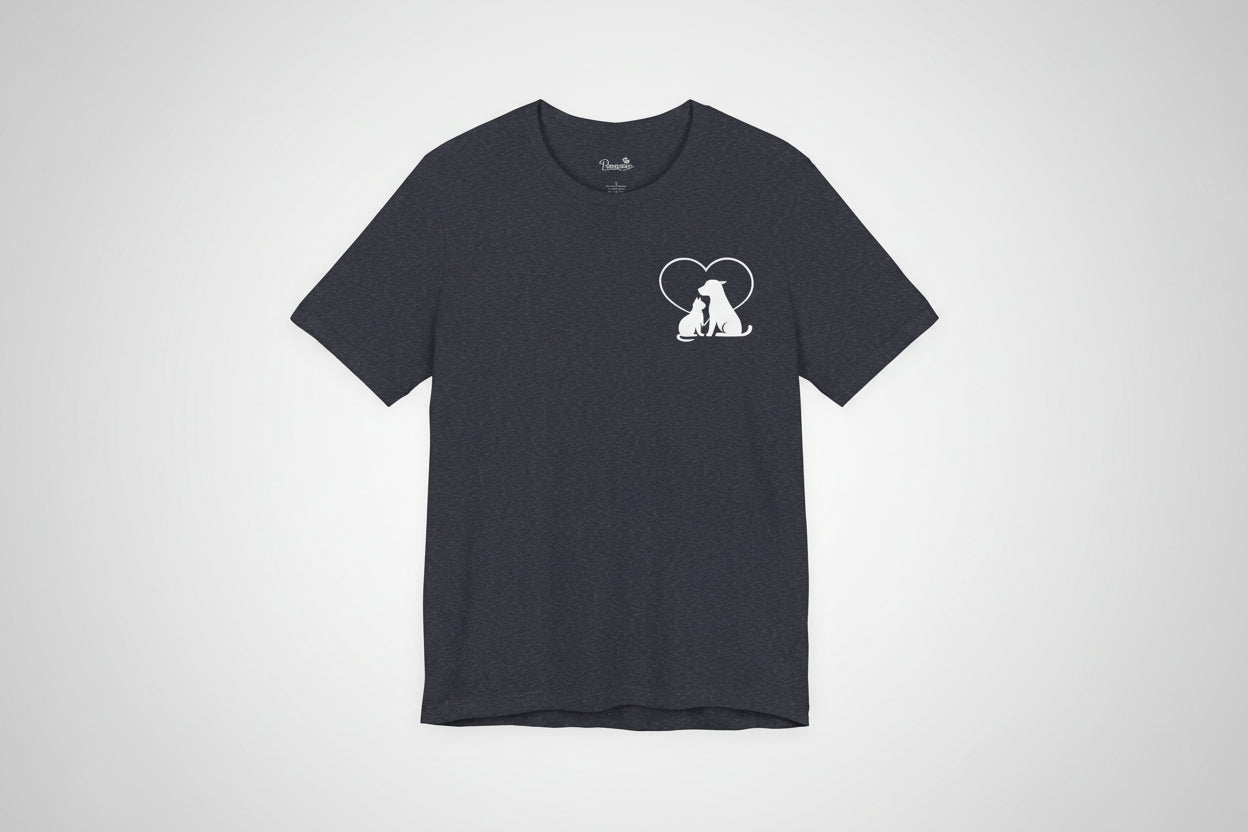 Live, Love & Rescue Dogs T-Shirt American Flag Rescue Dog Tee