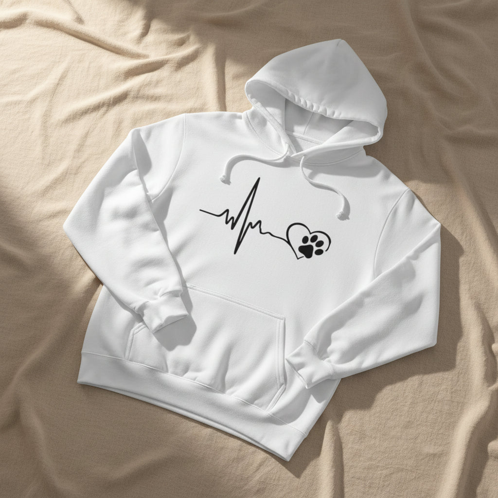 Heartbeat Paw Hoodie
