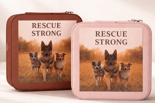 Rescue Strong Travel Jewelry Case – Dog Lover Gift Organizer