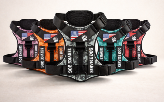 Reflective Tactical Dog Harness – Adjustable Service Style