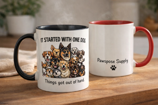 It Started With One Dog – Funny Multi-Dog Owner Coffee Mug