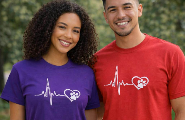 Heartbeat Paw Love Tee