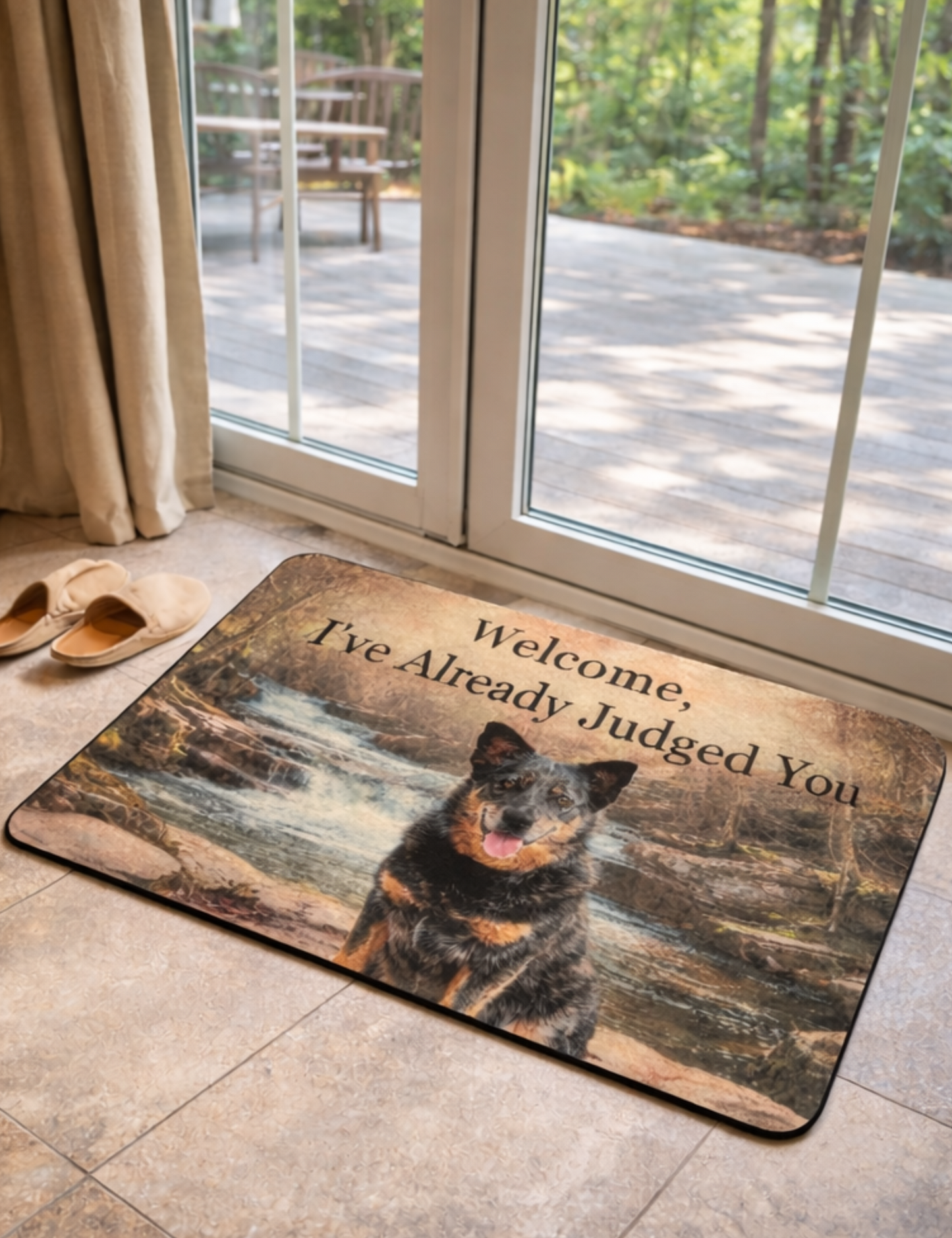 Custom Pet Photo Doormat, Personalized Dog or Cat Welcome Mat,