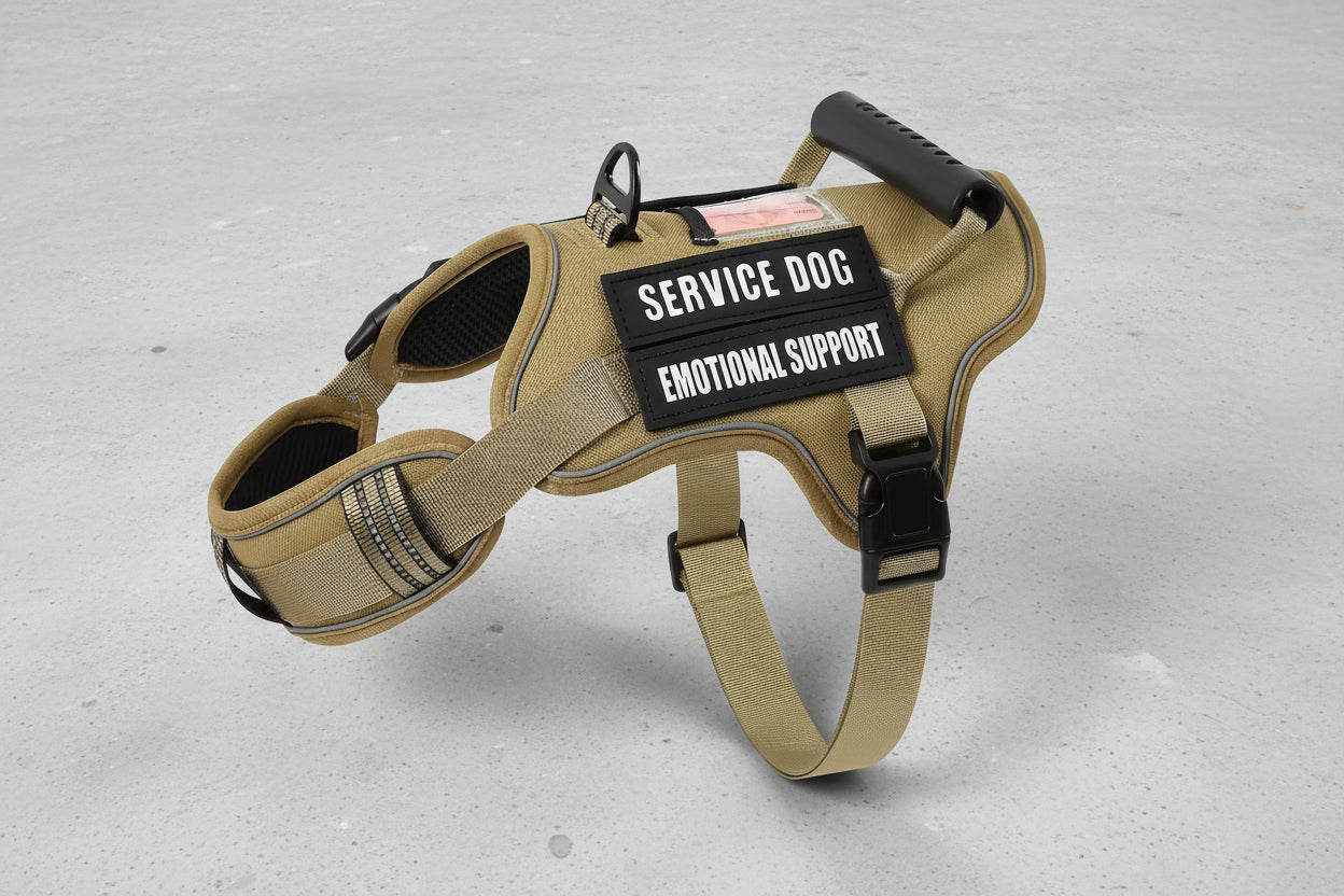 ProControl Tactical Dog Harness – Reflective, Adjustable, No-Pull with Handle